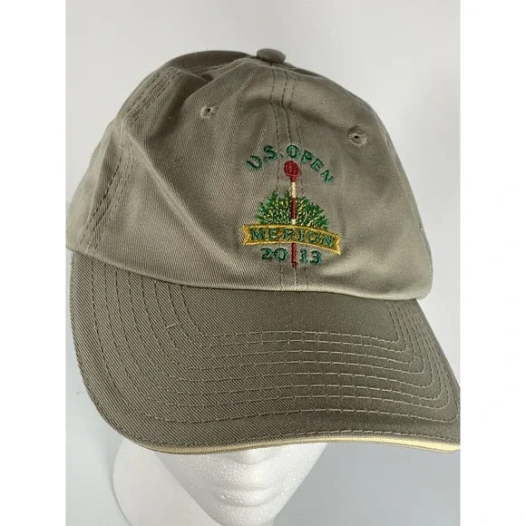US Open 2013 Merion Golf Hat Strapback Cap Tan PGA Tour USGA Member - Picture 3 of 8